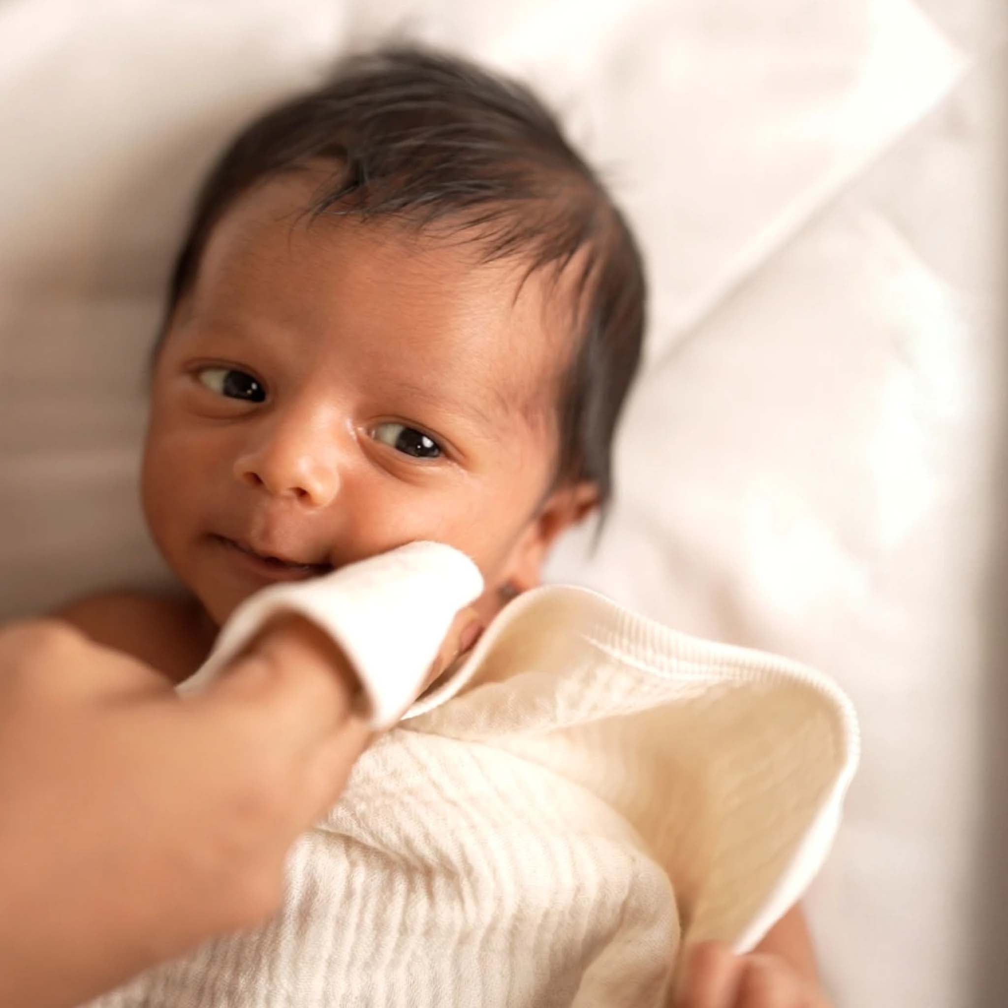 Flower of Life - Soft Squares from Z-KIDS – 2 Layered Muslin Wash Cloths (Set of 3)